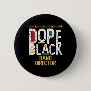 Badge Rond 5 Cm Médicament noir et directeur Mois de l'histoire de