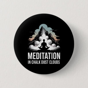 Badge Rond 5 Cm Méditation dans les nuages de poussière de craie G