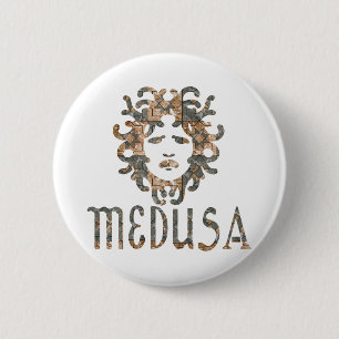 Badge Rond 5 Cm Méduse