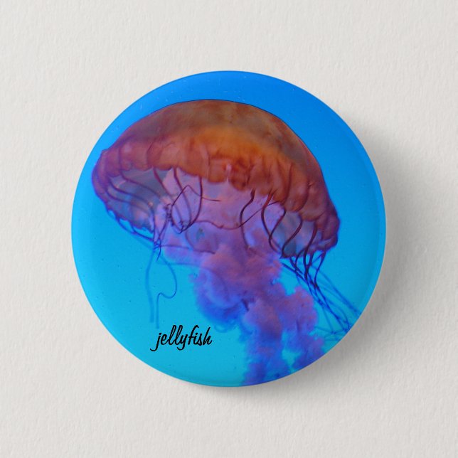Badge Rond 5 Cm Méduses (Devant)