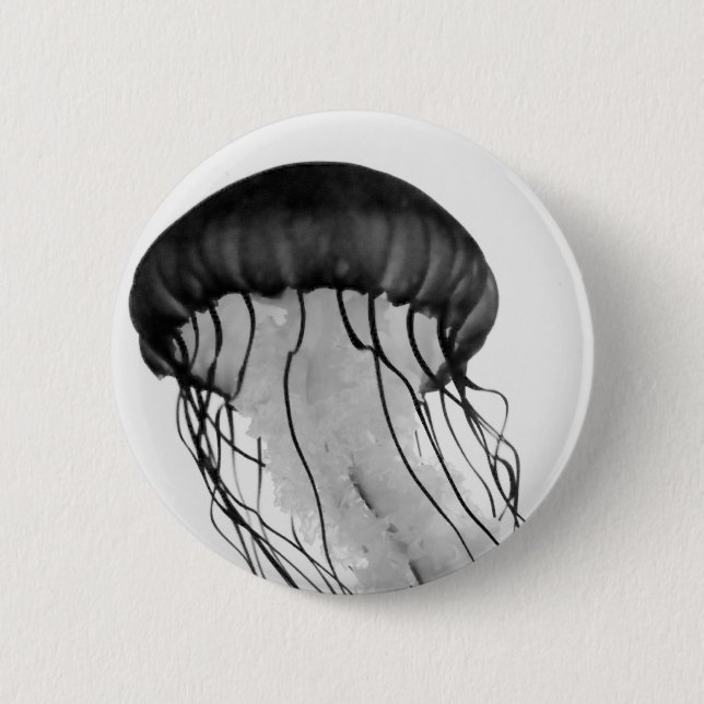 Badge Rond 5 Cm Méduses (Devant)
