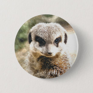 BADGE ROND 5 CM MEERKAT