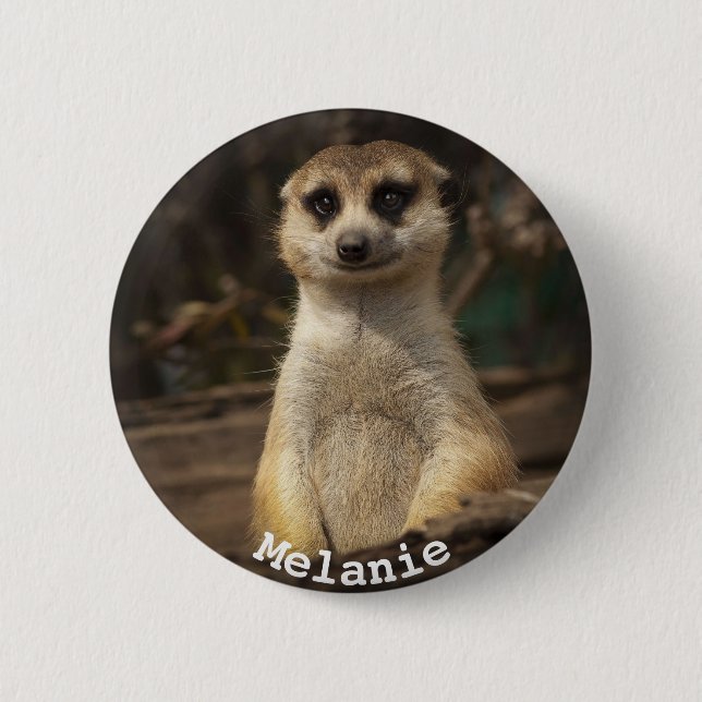Badge Rond 5 Cm Meerkat (Devant)