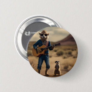 Badge Rond 5 Cm Meerkat Hoedown,