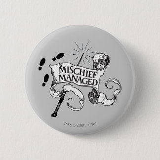 Badge Rond 5 Cm Méfait Managé