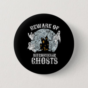 Badge Rond 5 Cm Méfiez-Vous vintage De L'Halloween Fun Ghosts