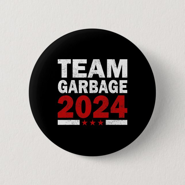 Badge Rond 5 Cm Mega Garbage Fière de Trump (Devant)