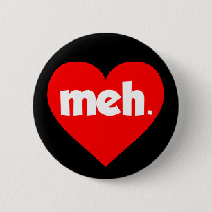 Badge Rond 5 Cm Meh Valentine's Day Heart