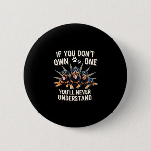Badge Rond 5 Cm Meilleur Art Rottweiler Pour Hommes Femmes Enfants