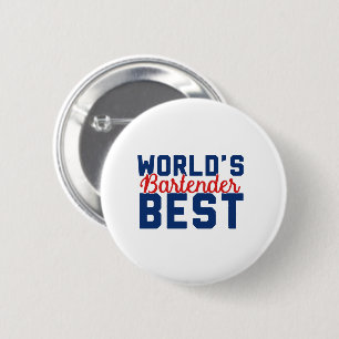 Badge Rond 5 Cm Meilleur barman du monde