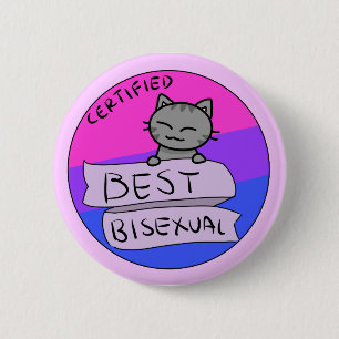 Badge Rond 5 Cm Meilleur bisexuel