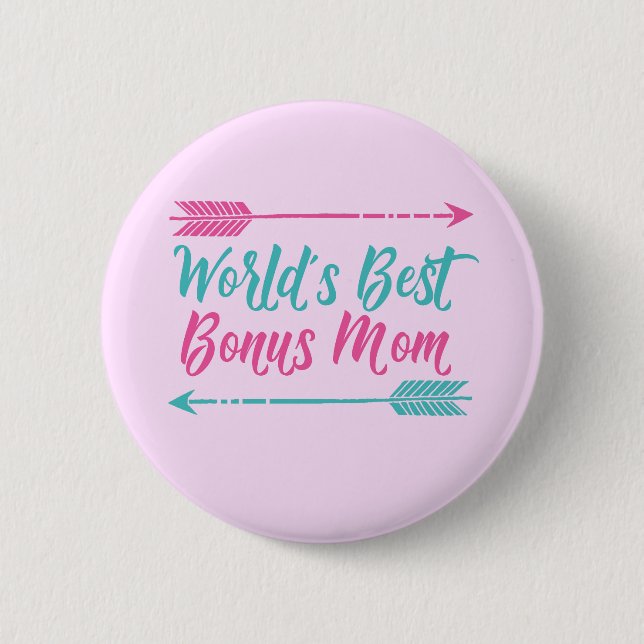 Badge Rond 5 Cm Meilleur Bonus Maman du monde (Devant)