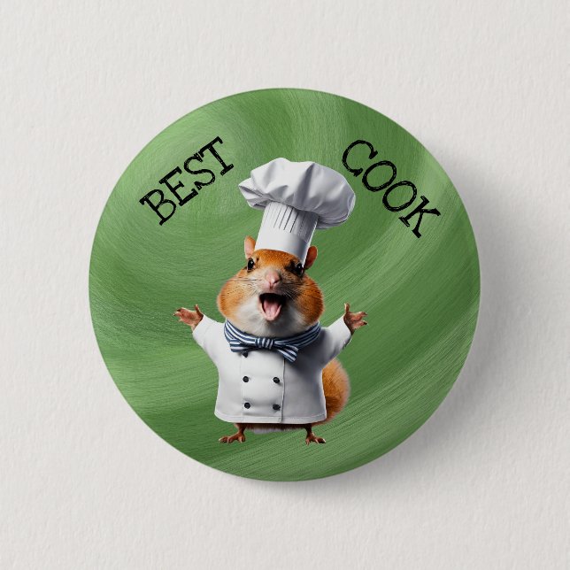 Badge Rond 5 Cm Meilleur cuisinier chef cuisinier chef (Devant)