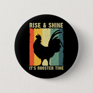 Badge Rond 5 Cm Meilleur design de coq pour hommes femmes enfants