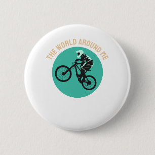 Badge Rond 5 Cm Meilleur design pour motard - Le monde autour de m
