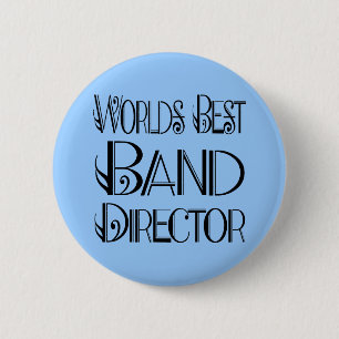 Badge Rond 5 Cm Meilleur directeur Button de la bande du monde