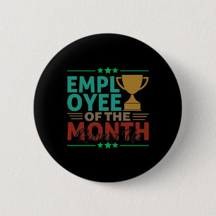 Badge Rond 5 Cm Meilleur Employé Du Mois Runner Up Office