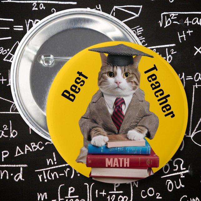 Badge Rond 5 Cm Meilleur enseignant fin du mandat Appréciation de  (Créateur téléchargé)