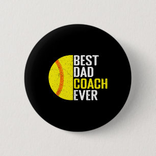 Badge Rond 5 Cm Meilleur entraîneur de papa doux de tous les temps