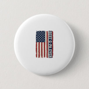 Badge Rond 5 Cm Meilleur G-PA Ever Drapeau Patriotique Vintage Des