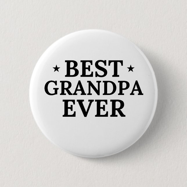 Badge Rond 5 Cm Meilleur Grand-Père (Devant)