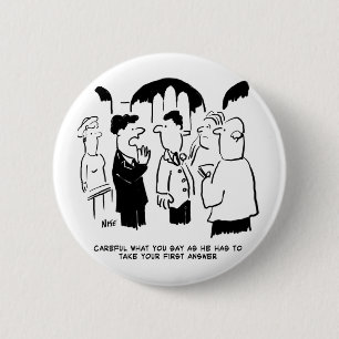 Badge Rond 5 Cm Meilleur homme Avertissement à la mariée