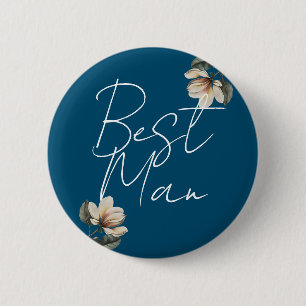 Badge Rond 5 Cm Meilleur homme de la marine bleue et de la marine