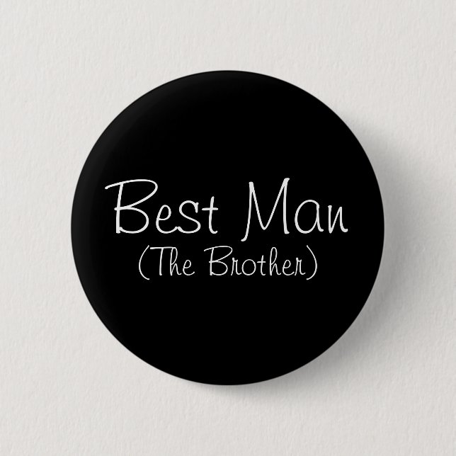 Badge Rond 5 Cm Meilleur Homme (Le Frère) Pin (Devant)