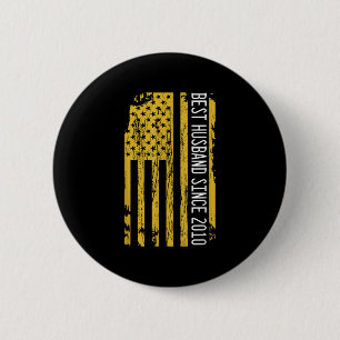 Badge Rond 5 Cm Meilleur Mari Depuis 2010 Femme Mariage Anniversai