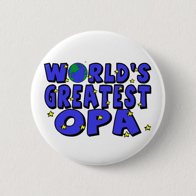 Badge Rond 5 Cm Meilleur Opa du monde (Devant)