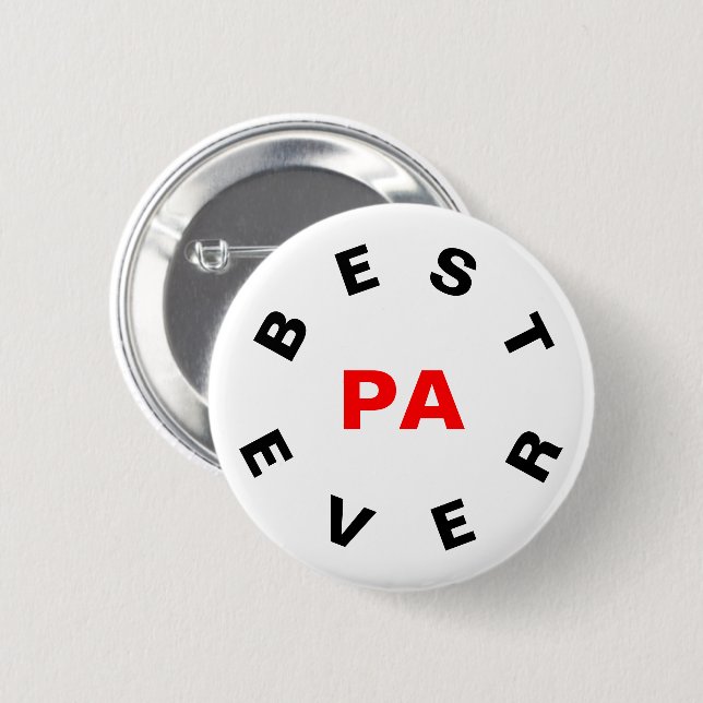 Badge Rond 5 Cm Meilleur Pa jamais (Devant & derrière)