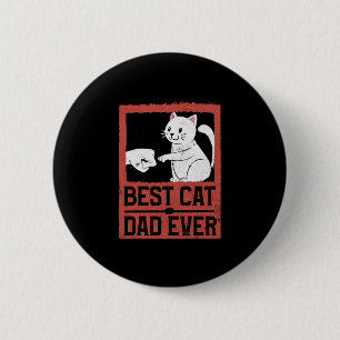 Badge Rond 5 Cm Meilleur Papa Chat du Monde Papa Chat Amoureux de