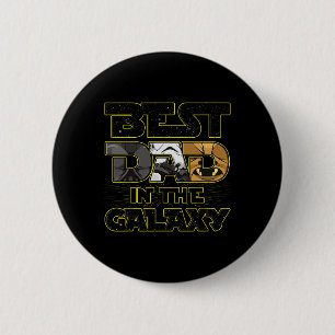 Badge Rond 5 Cm Meilleur Papa Dans La Fête des pères Galaxy Space 