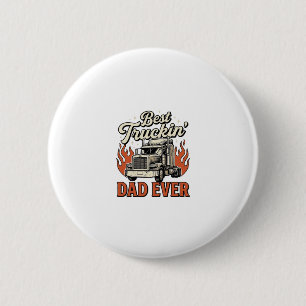 Badge Rond 5 Cm Meilleur Papa de Camionneur Ever Chemise Vintage C