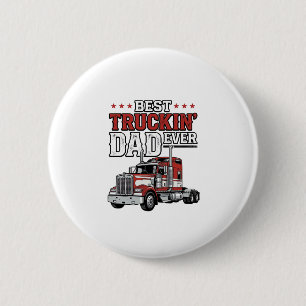 Badge Rond 5 Cm Meilleur Papa de Camionneur Ever Création de Chemi