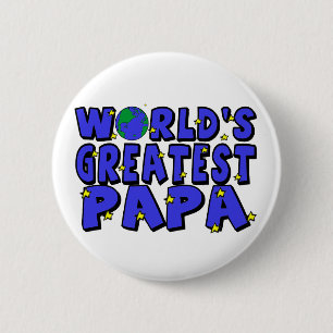 Badge Rond 5 Cm Meilleur Papa du Monde