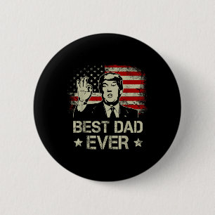 Badge Rond 5 Cm Meilleur papa jamais Fête des pères États-Unis Dra