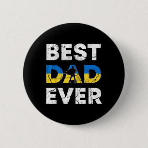 Badge Rond 5 Cm Meilleur papa ukrainien de tous les temps Ukraine