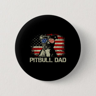 Badge Rond 5 Cm Meilleur père Pitbull de tous les temps T-shirt Dr