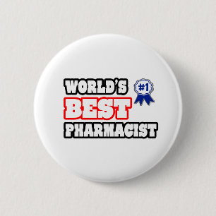 Badge Rond 5 Cm Meilleur pharmacien du monde