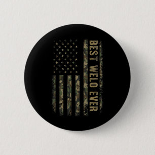 Badge Rond 5 Cm Meilleur Welo Ever Camouflage Drapeau Américain Fê