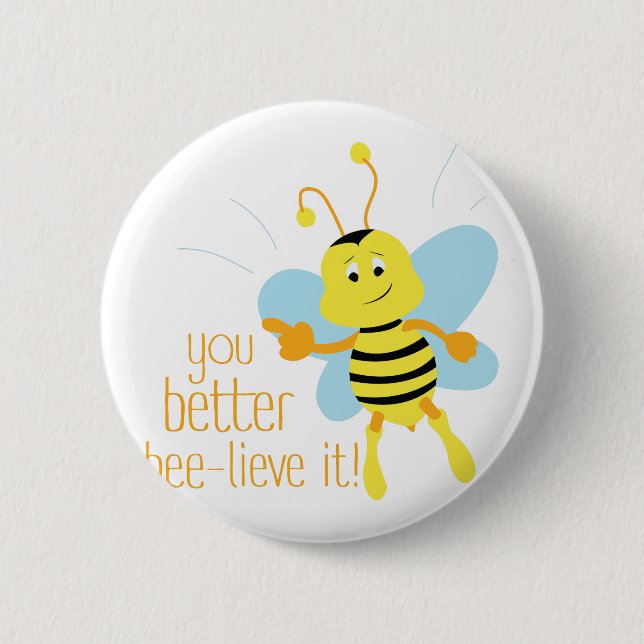 Badge Rond 5 Cm Meilleure Abeille-Lieve il (Devant)