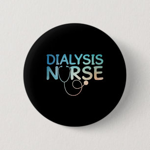 Badge Rond 5 Cm Meilleure Dialyse Infirmière Art Pour Femmes Accue