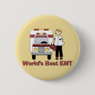 Badge Rond 5 Cm Meilleure EMT féminine au monde
