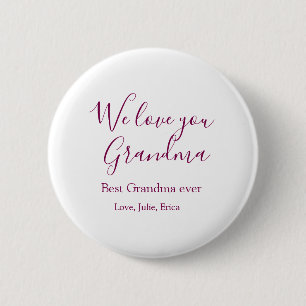 Badge Rond 5 Cm meilleure grand-mère toujours grands-parents cadea