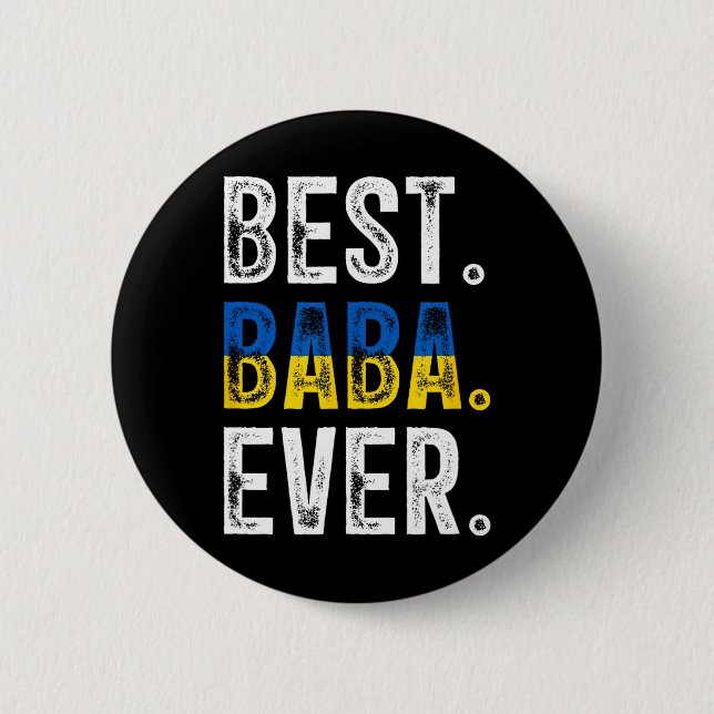 Badge Rond 5 Cm Meilleure grand-mère ukrainienne de tous les temps (Devant)