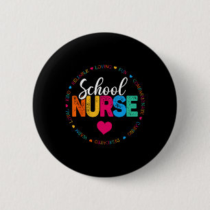 Badge Rond 5 Cm Meilleure infirmière de l'école Appréciation jamai
