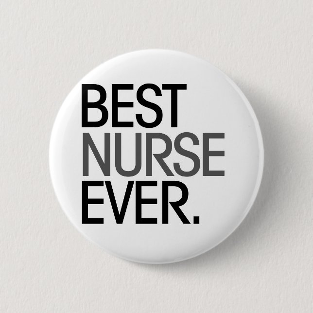 Badge Rond 5 Cm Meilleure infirmière jamais (Devant)