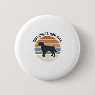 Badge Rond 5 Cm Meilleure maman doodle vintage design de maman de