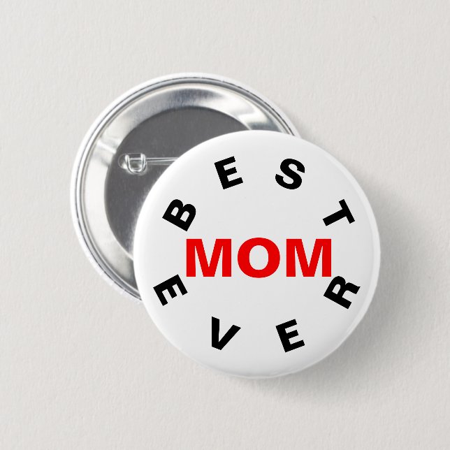 Badge Rond 5 Cm Meilleure maman jamais (Devant & derrière)